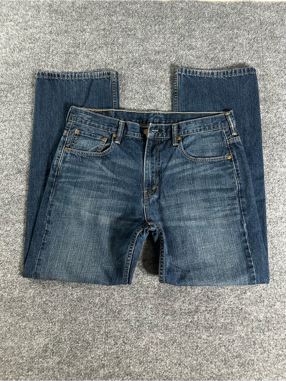 Levi's 569 Midrise Straight Leg Men's Dark Blue Straight Jeans
